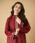 2 Piece - Lawn Full Embroidered Shirt And Trouser