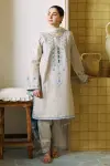 3 Piece - Lawn Embroidered Shirt With Chiffon Printed Dupatta And Trouser