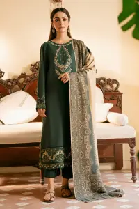 3 Piece - Lawn Embroidered Shirt With Digital Print Voil Dobby Dupatta
