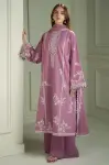 3 Piece - Unstitched Dhanak Stuff Full Embroidered Suit With Embroidered Dhanak Shawl