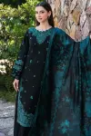 3 Piece - Unstitched Dhanak Stuff Full Embroidered Suit With Digital Printed Whool Shawl