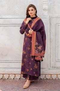 3 Piece - Unstitched Khaddar Stuff Digital Printed Suit With Printed Khaddar Shawl