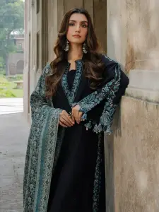 3 Piece - Dhanak Embroidered Unstitched Suit