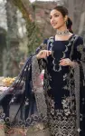 3 Piece - Unstitched Lawn Full Embroidered Shirt With Cotton Net Embroidered Dupatta