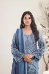 3 Piece - Lawn Embroidered Shirt With Printed Polly Lawn Dupatta