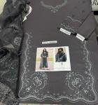 3 Piece - Unstitched Lawn Full Embroidered Shirt With Lawn Dupatta