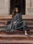 3 Piece - Unstitched Lawn Full Embroidered Shirt With Lawn Dupatta