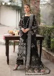 3 Piece - Unstitched Lawn Full Embroidered Shirt With Cotton Net Embroidered Dupatta